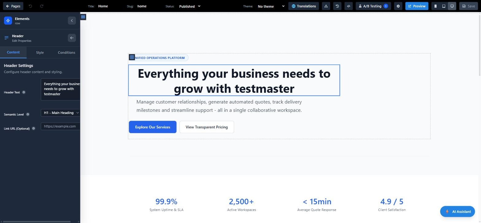 Webooto AI Website Builder